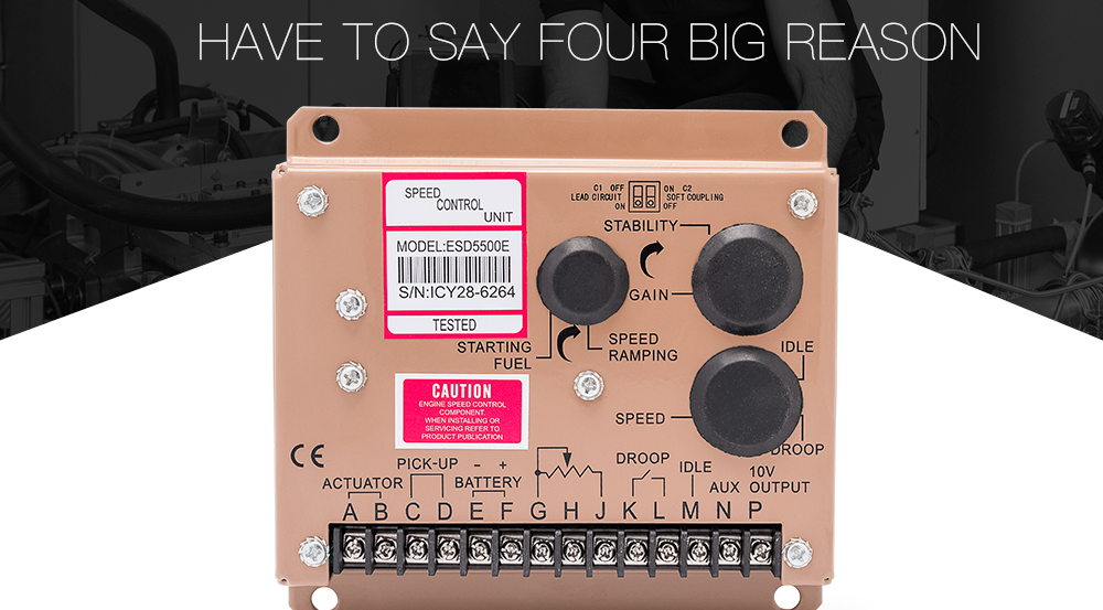 Controlador de velocidad del generador ESD5500E regulador electrónico 5500e
