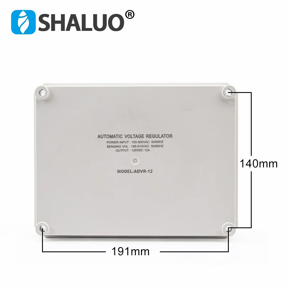 KUTAI ADVR-12 AVR Estabilizador y regulador de voltaje automático Detección trifásica única y entrada de energía trifásica única 12Amp
