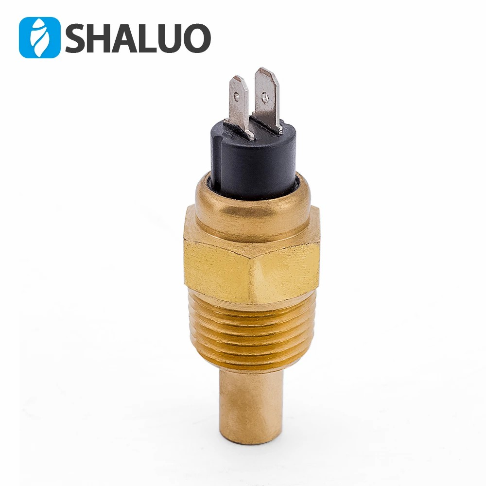 Sensor de temperatura del agua del motor diésel, pieza del generador, alarma de tornillo de latón, enchufe del sensor electrónico universal de marca