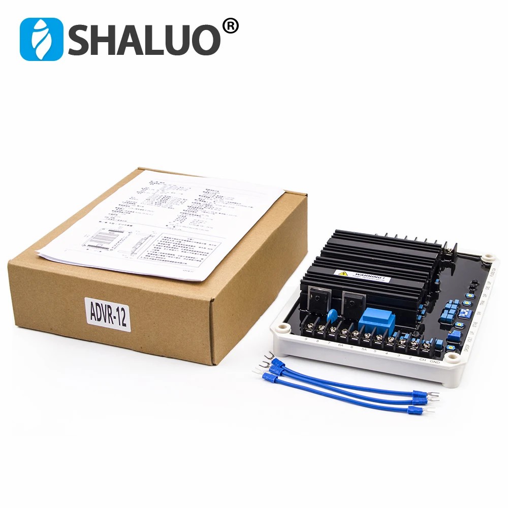 KUTAI ADVR-12 AVR Estabilizador y regulador de voltaje automático Detección trifásica única y entrada de energía trifásica única 12Amp