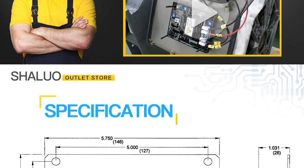 Controlador de velocidad del generador ESD5500E regulador electrónico 5500e