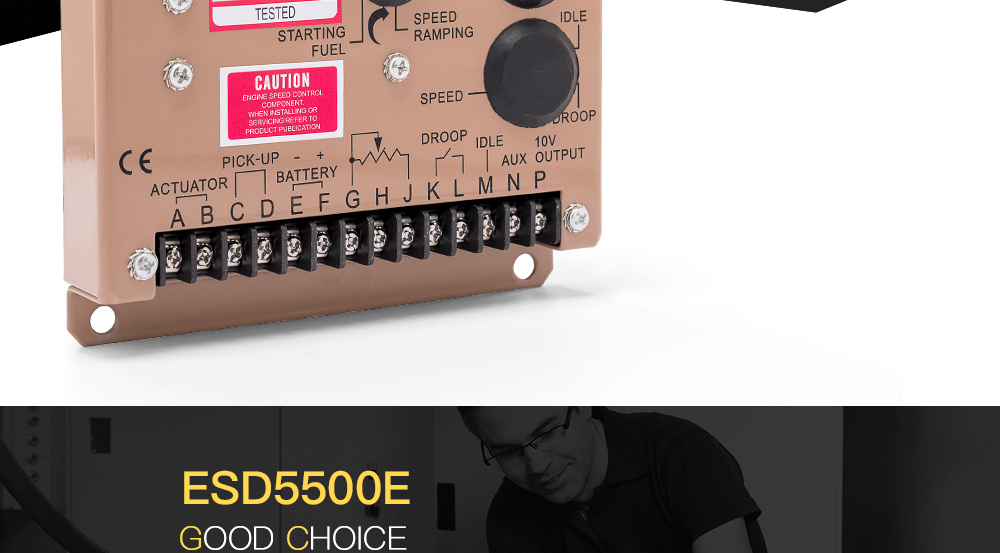 Controlador de velocidad del generador ESD5500E regulador electrónico 5500e