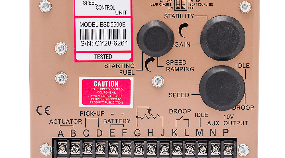 Controlador de velocidad del generador ESD5500E regulador electrónico 5500e