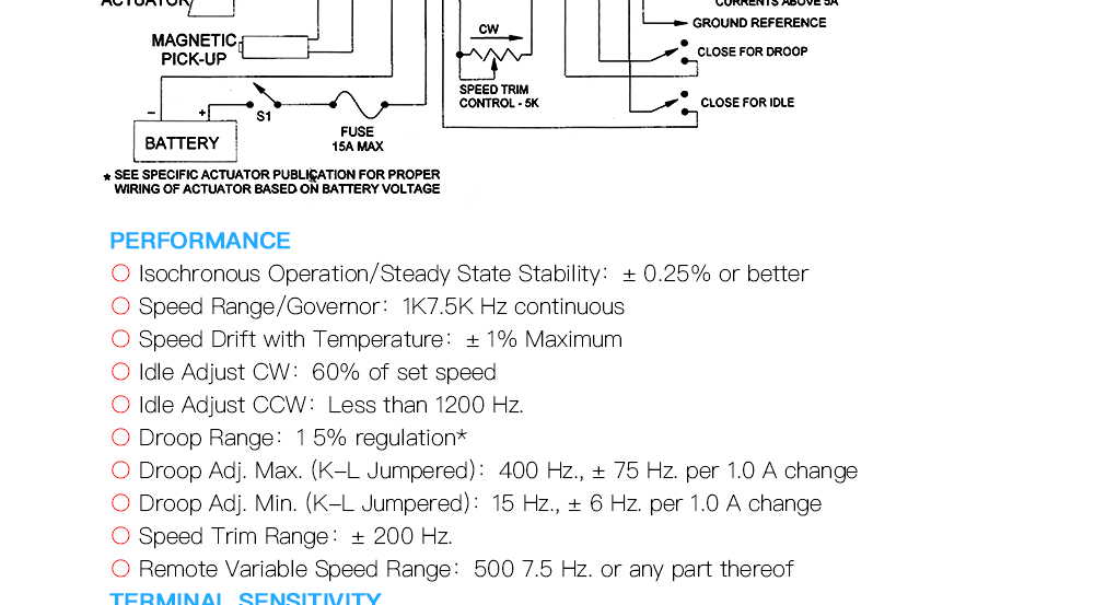 Controlador de velocidad del generador ESD5500E regulador electrónico 5500e