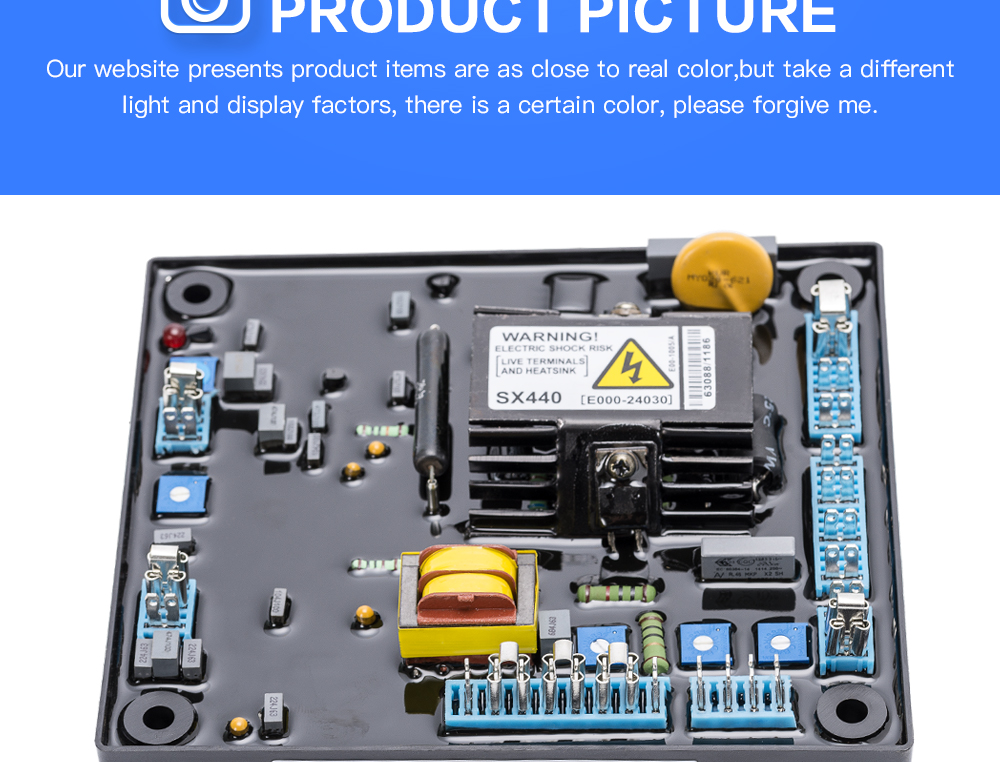 Precio trifásico AVR AC regulador de voltaje automático 220v generador AVR SX440