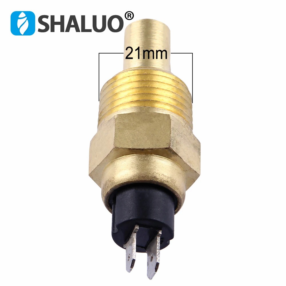 Sensor de temperatura del agua del motor diésel, pieza del generador, alarma de tornillo de latón, enchufe del sensor electrónico universal de marca