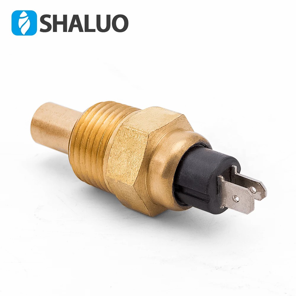 Sensor de temperatura del agua del motor diésel, pieza del generador, alarma de tornillo de latón, enchufe del sensor electrónico universal de marca