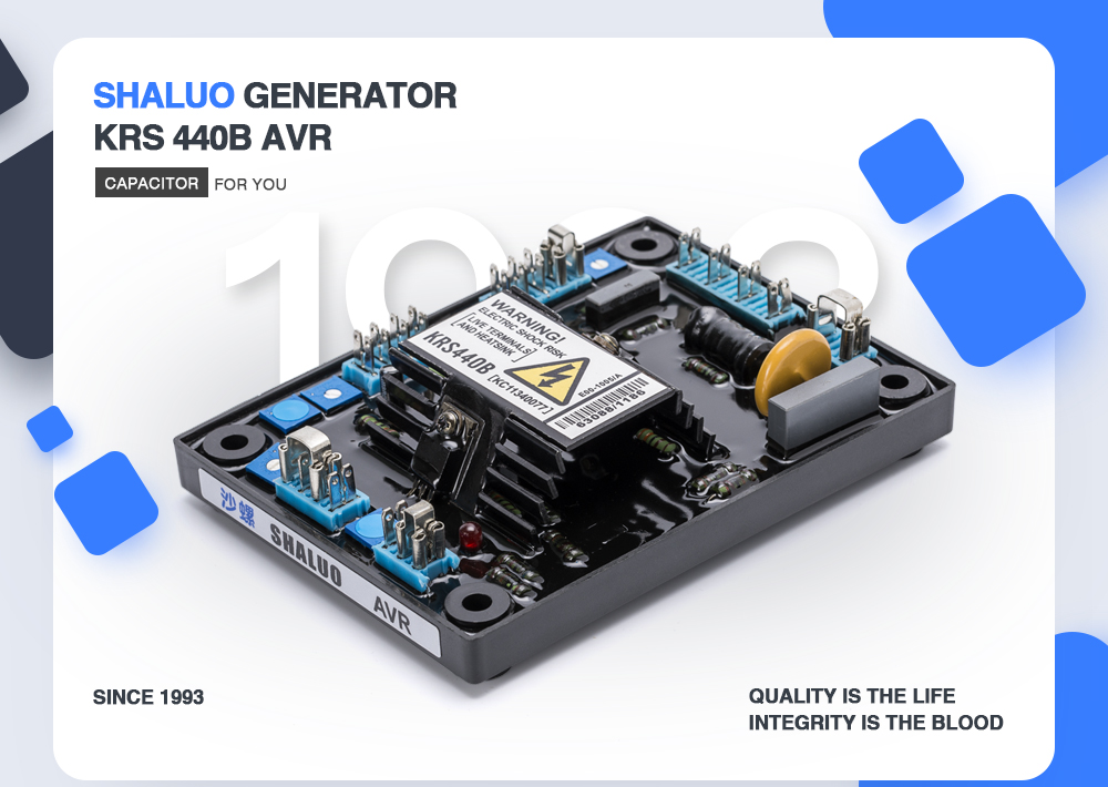 Alternador KRS440B Avr, conjunto de generador diésel trifásico, placa electrónica, diagrama de circuito estabilizador de voltaje automático