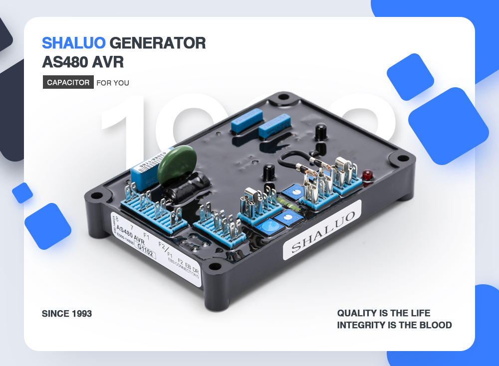 Regulador de voltaje automático AS480 para generador diésel sin escobillas